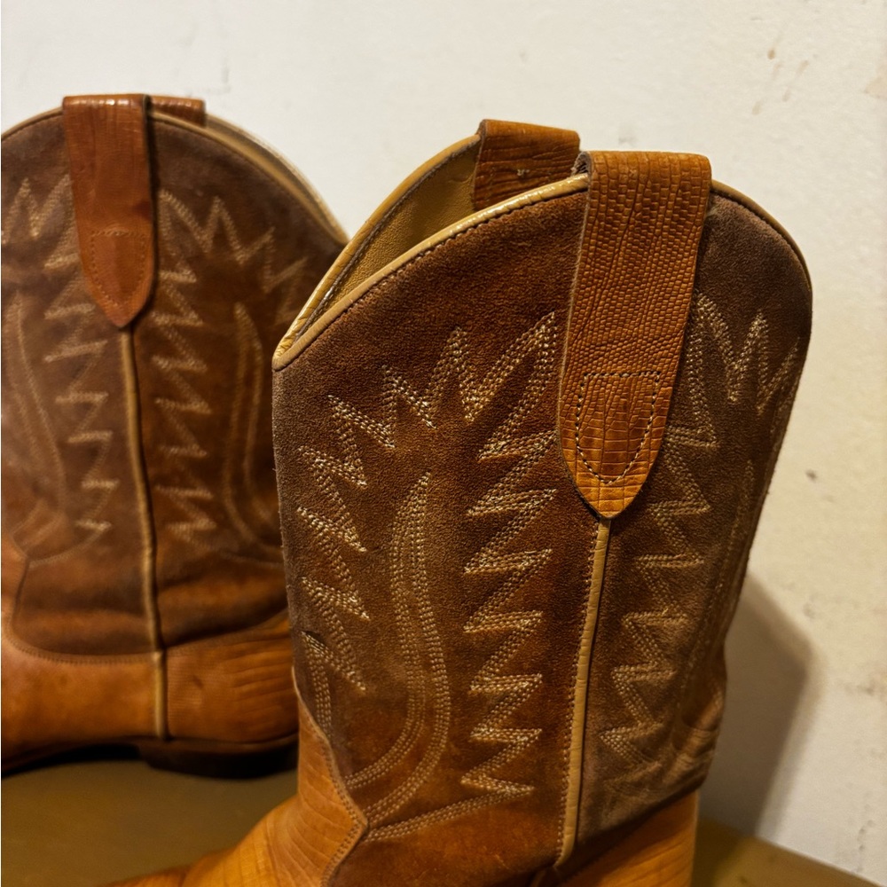 Brown Western Cowboy Boots 71/2 - Picture 2 of 8